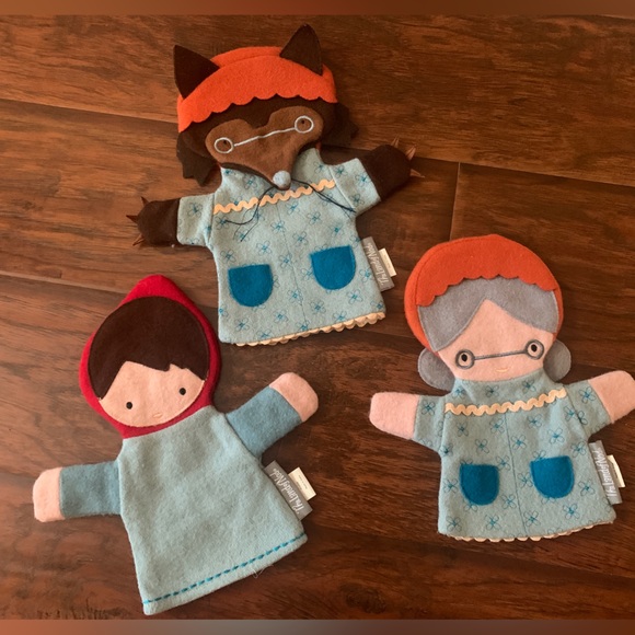 The Land of Nod Toys The Land Of Nod Little Red Riding Hood Cloth Puppet Set Of 3 Poshmark
